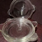Pyrex Corning #302 Cup Round Individual Casserole Au Gratin Dishes USA Set Of 4