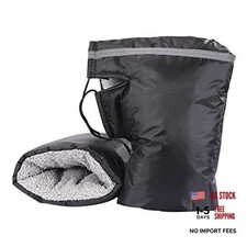 Motorcycle Handlebar Muff Gloves Windproof Waterproof Mittens Snowmobile Black