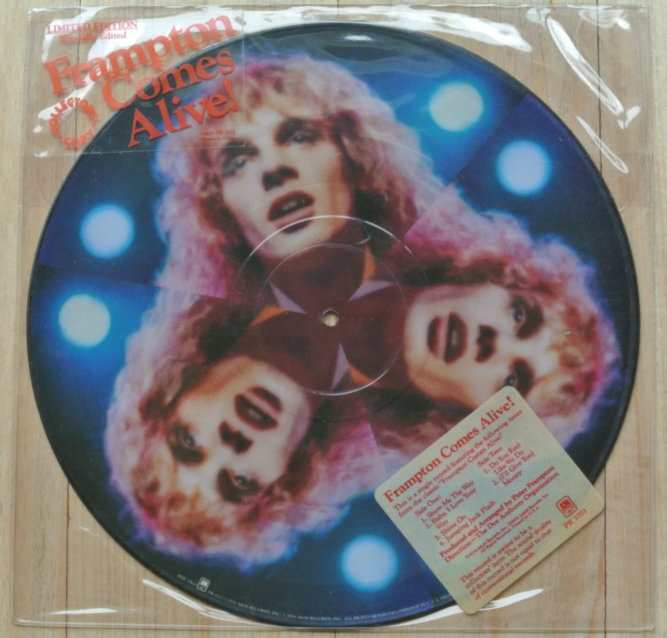 PETER FRAMPTON Comes Alive! LP Ltd 1978 Original Picture Disc Vinyl EX - Image 2 of 3