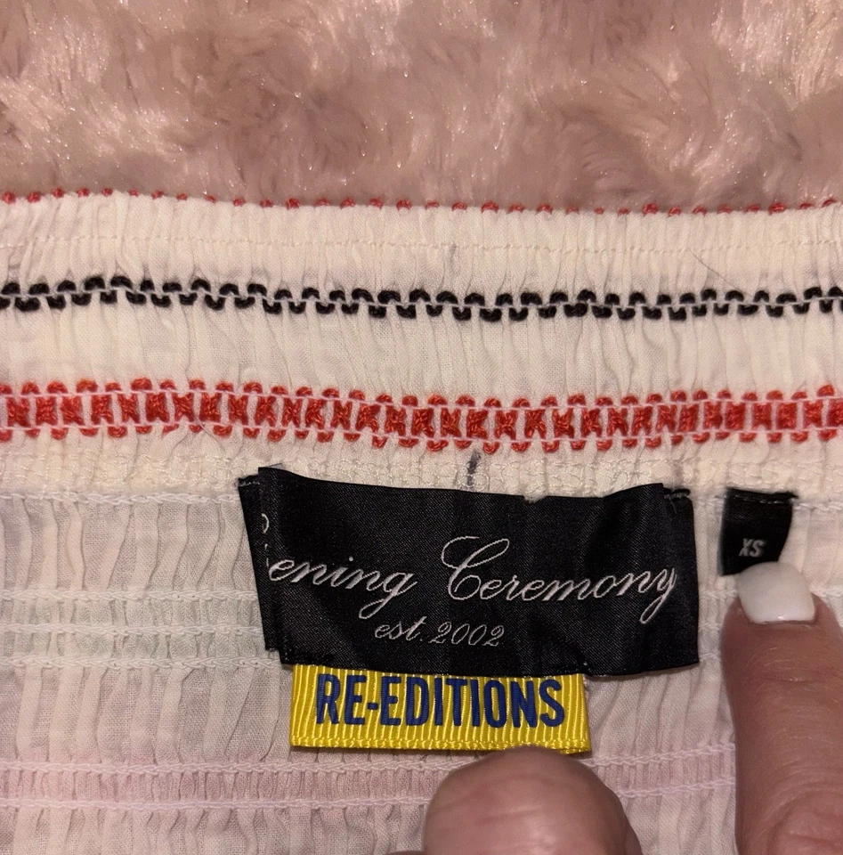 Conjunto de saia nova sem etiquetas cerimônia de abertura 2 peças fora do ombro e parte inferior trompete XS - Imagem 3 de 4