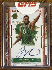 2024 TOPPS MOTIF ENDORSEMENTS JAYSON TATUM ON CARD AUTO AUTOGRAPH ORANGE SP /25