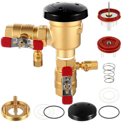 #ad 1 Inch 720A Pressure Vacuum Breaker Assembly with Breaker Repair Kit Brass V... $155.19