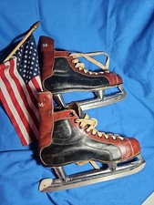 Vintage CCM Leather Hockey Skates 11-1/3 Senior A Canada USA