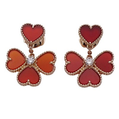 Van Cleef & Arpels Sweet Alhambra Effeuillage Ohrring Diamant 750PG P0052702