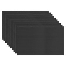 10Pcs 3mm Corrugated Plastic Sheets, 18 x 24 Inch Corrugated Poster Board Black