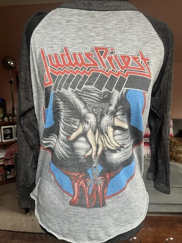Judas Priest Defenders of the Faith Tour Vintage T-Shir 1980s vintage concert t-shirt, vintage, single stitch, B+ condition