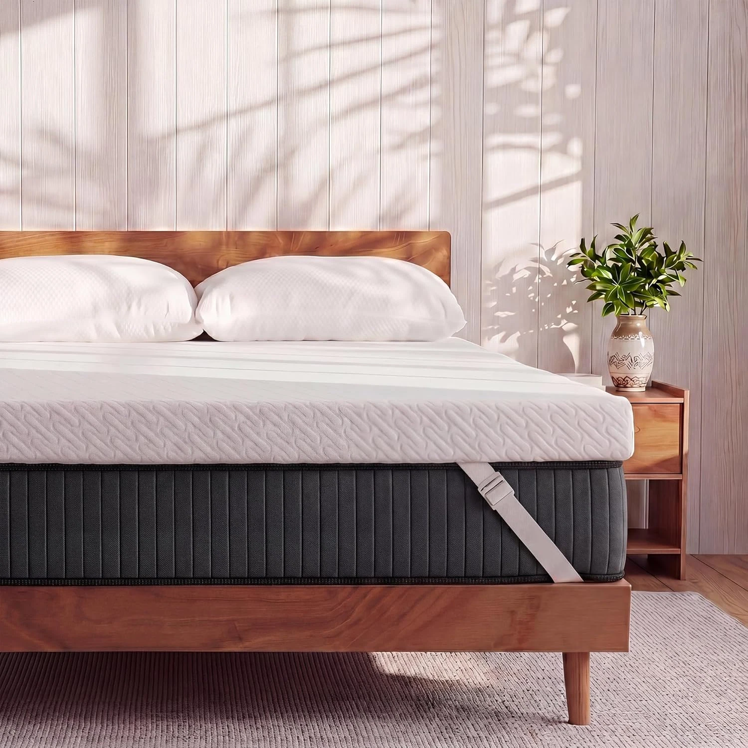 3 Inch Gel Memory Foam Mattress Topper California King Size High Density Cooling