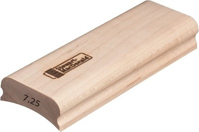 StewMac 8''-Long Wooden Radius Sanding Block, 7.25'' Radius
