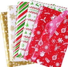 Christmas Tissue Paper, 100 Sheets 14" X 20" Christmas Tissue Paper Bulk for Gif