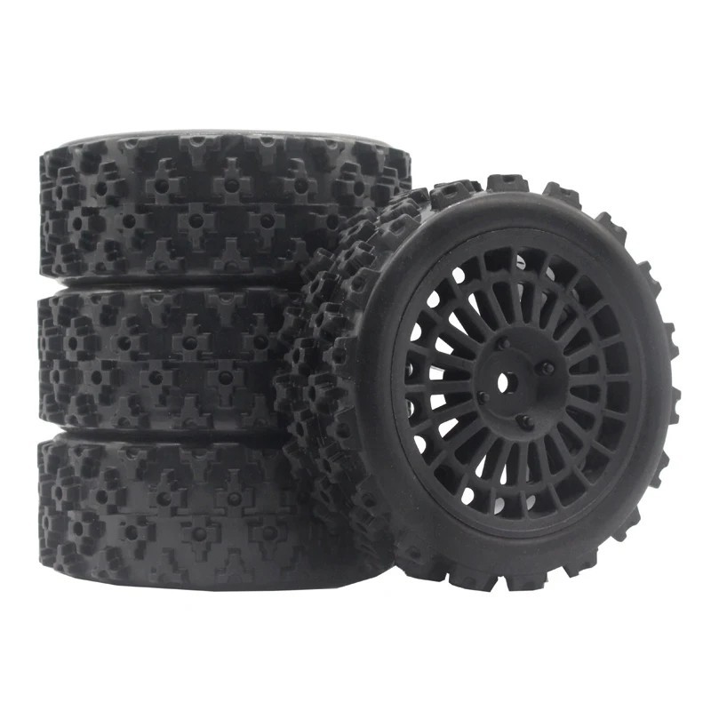 Rubber Tires 1/10 Scale Racing Wheel Tyres Off Road Drift