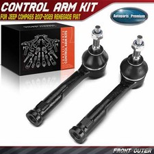 2x Front Left & Right Outer Tie Rod End for Jeep Compass 2017-2023 Renegade Fiat