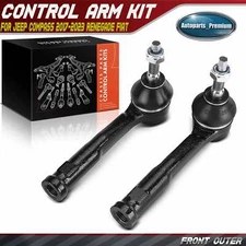 2x Front Left & Right Outer Tie Rod End for Jeep Compass 2017-2023 Renegade Fiat