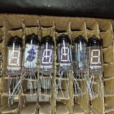 2 pcs IV-11 VFD tube FREE SHIPPING digit display indicator NOS Nixie Clock ИВ-11