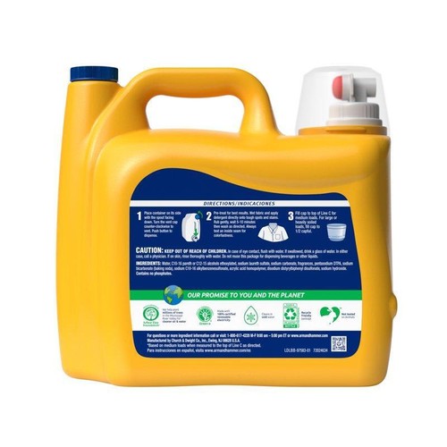Gentle Skin Liquid Laundry Detergent 170 Loads Stain Removal Fresh Scent New - Picture 3 of 6
