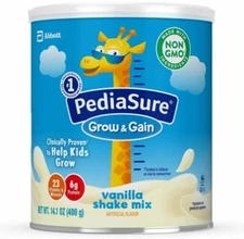 New Pediasure Grow & Gain Shake Mix Powder, Vanilla, 14.1 Ounce (Pack Of 2)