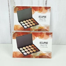 LOT of 2 - Coastal Scents Eclipse Palette 15 CONCEALER SHADES PL-026