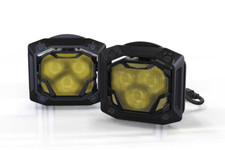 Morimoto 4Banger HXB Amber Combo Beam 5700K LED Light Pod Kit Universal Mount