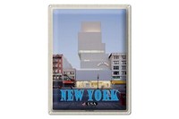 Blechschild Reise 30X40 Cm New York Usa New Museum Deko Schild