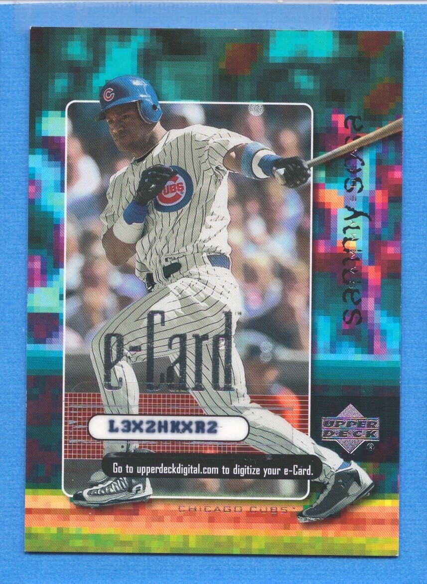 2001 Upper Deck e-Card #E9 Sammy Sosa Cubs