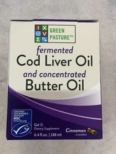 Green Pasture Fermented Cod Liver Oil And Concentrated Butter Oil, Cinnamon