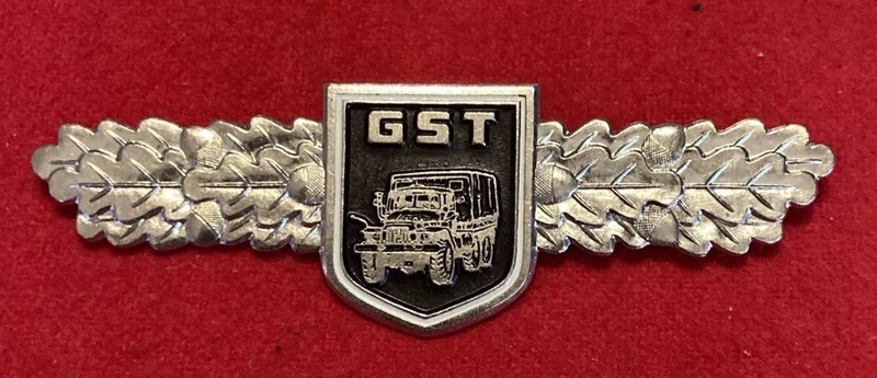 Vintage German military, GST drivers qualification badge, minty