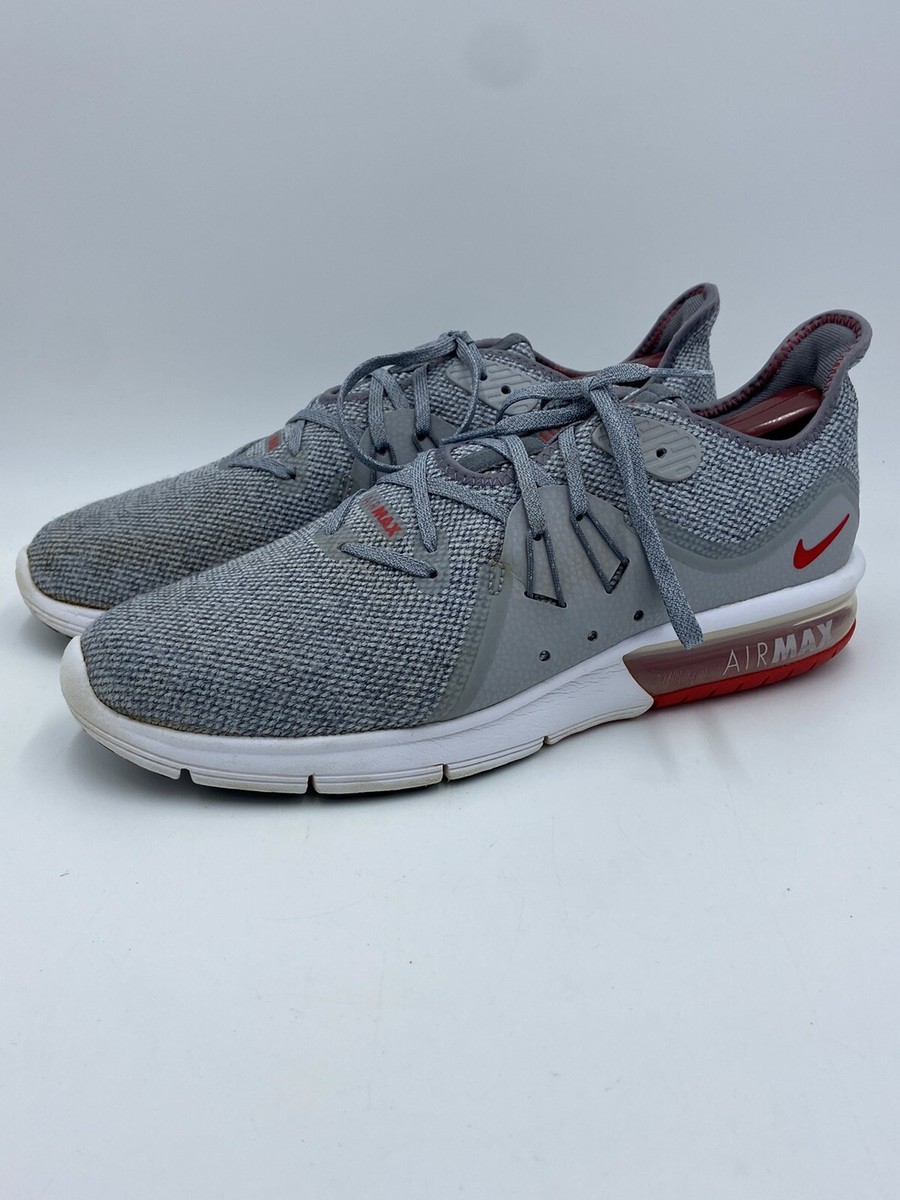 Nike Airmax 2017 Mens Size 9.5 Gray Red 921694-060 Running