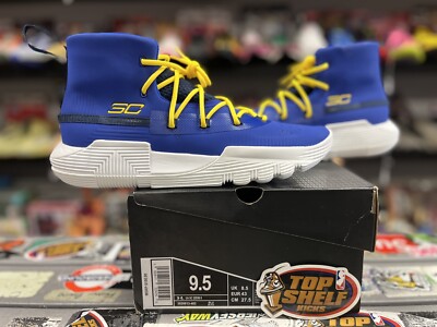 New DS Under Armor Curry 3Zero 2 Royal Blue Size 9.5 Authentic Vintage VTG Rare