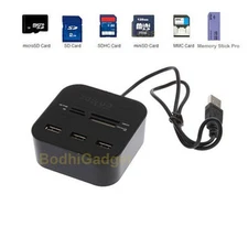 Combo Hub Multi-Memory Card Reader with 3 USB 2.0 Ports
