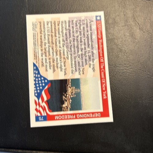 Jb2 2001 Topps Enduring Freedom #75 Uss, George Washington Aircraft Carrier - Picture 2 of 2