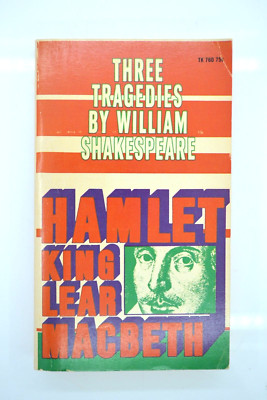 Three Tragedies By William Shakespeare Hamlet King Lear Macbeth PB 1970