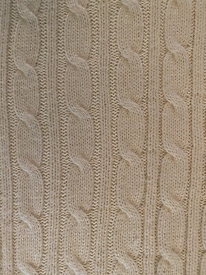 Linden Street Knit Throw off White 60'' x 52'' Very Nice Soft Warm
