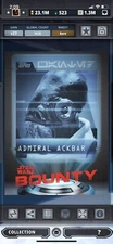 Topps Star Wars Digital Card Trader Bounty Admiral Ackbar Insert Award
