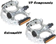 VP Components Old School BMX BEAR TRAP Pedals 1/2" CHROME for 1-piece Cranks 