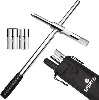 Llave De Cruz Cruceta Para Llantas De Carro Plegable Tuercas Universal 4 Vias US