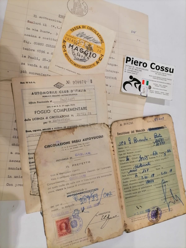 LIBRETTO  CA 20723 + F.C + PROCURA + BOLLO BIANCHI 175  * OGGETTI 4 * - Afbeelding 1 van 2