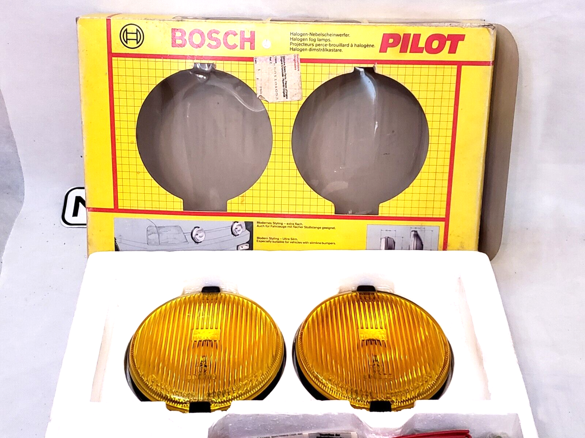 Bosch Pilot 160 Yellow Fog Lamps Light Fits Mercedes W115 W108