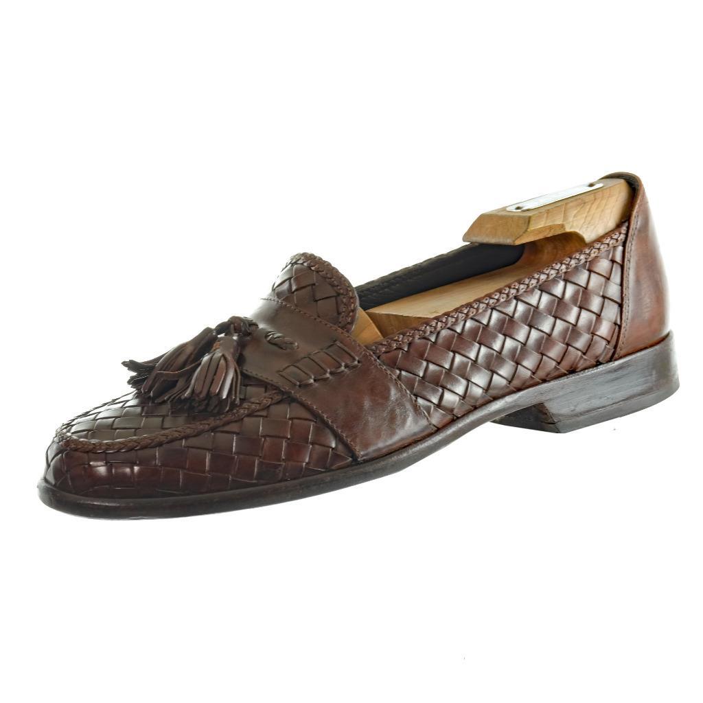 BRAGANO for COLE HAAN Tassel Loafers Shoes Sz. 9 M Woven