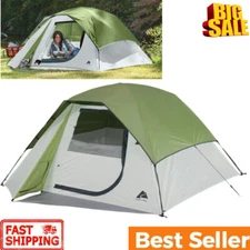 4-Person Instant Tent Outdoor Cabin Waterproof Family Dome Portable Camp Shelter