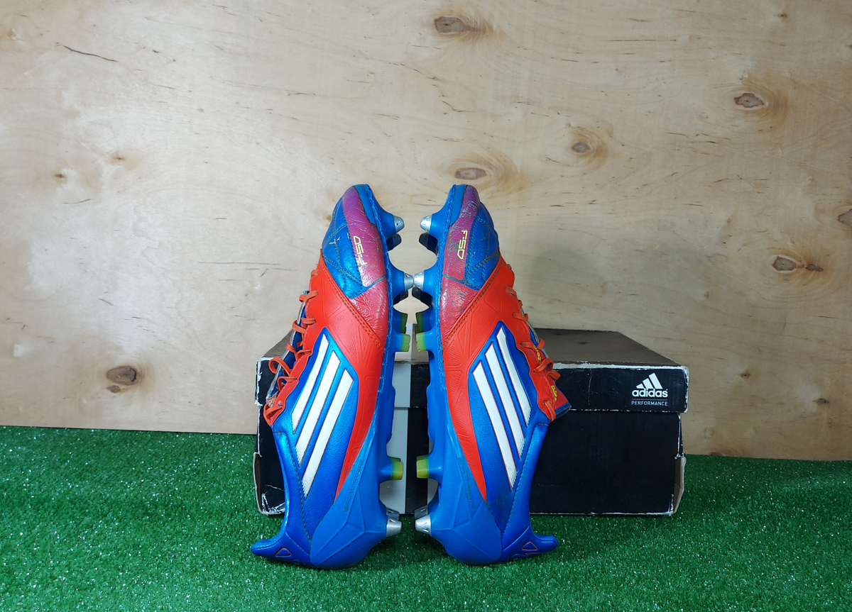 Adidas adizero F50 Leathers SG V20277 Blue boots Cleats mens