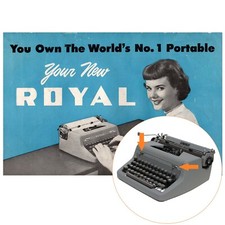 Royal Quiet de Luxe Typewriter Instruction Manual User Repro Vtg Portable User B thumbnail