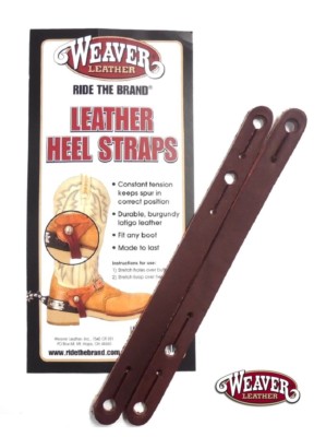 Heel Straps Leather Spur Tie Downs Pair by Weaver Leather New