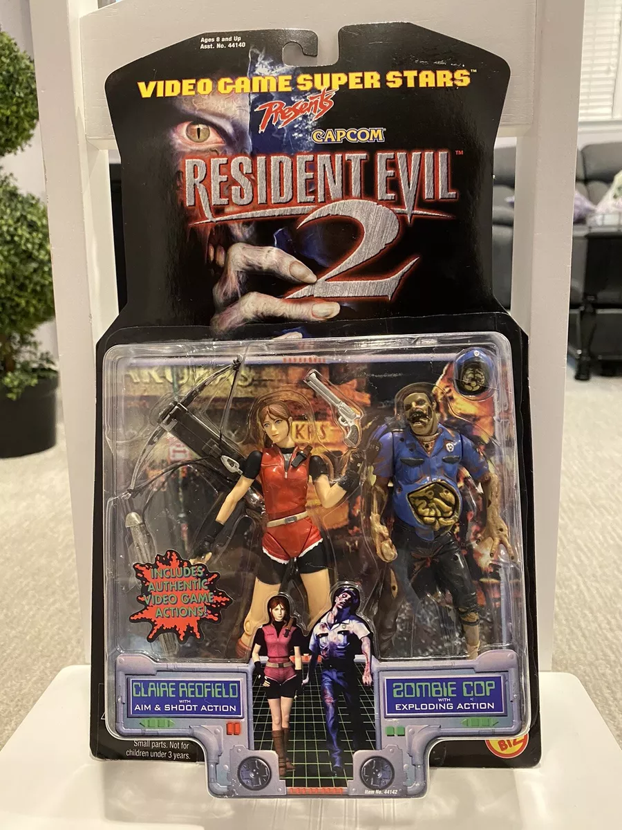 Action Figure Claire Redfield E Zombie Cop Resident Evil 2