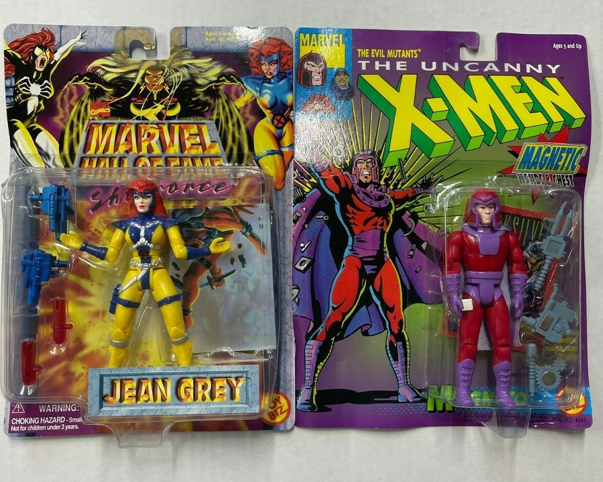 Lot of Marvel's X-Men Magneto & Jean Grey 1993 ToyBiz Action