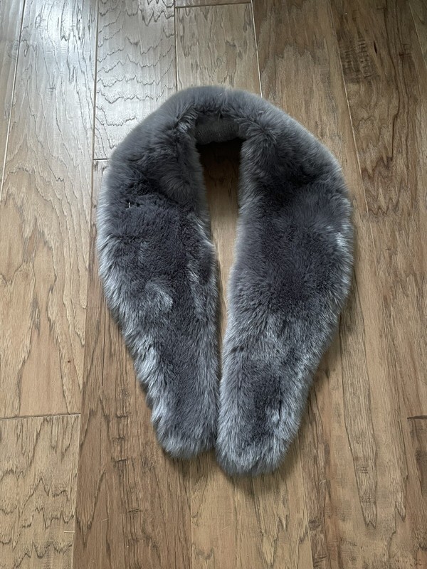 Anthropologie Mulberry Colored Faux Fur Stole