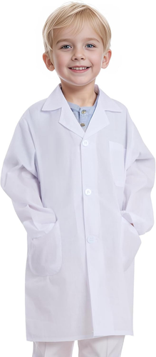 Doctor Scientist Lab Coat for Kids Children Doctor Costume Dress up Coat for Boy