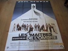 LES MAÎTRES DE L'OMBRE  P NEWMAN  Affiche cinéma originale f:120/160 pliée  1990