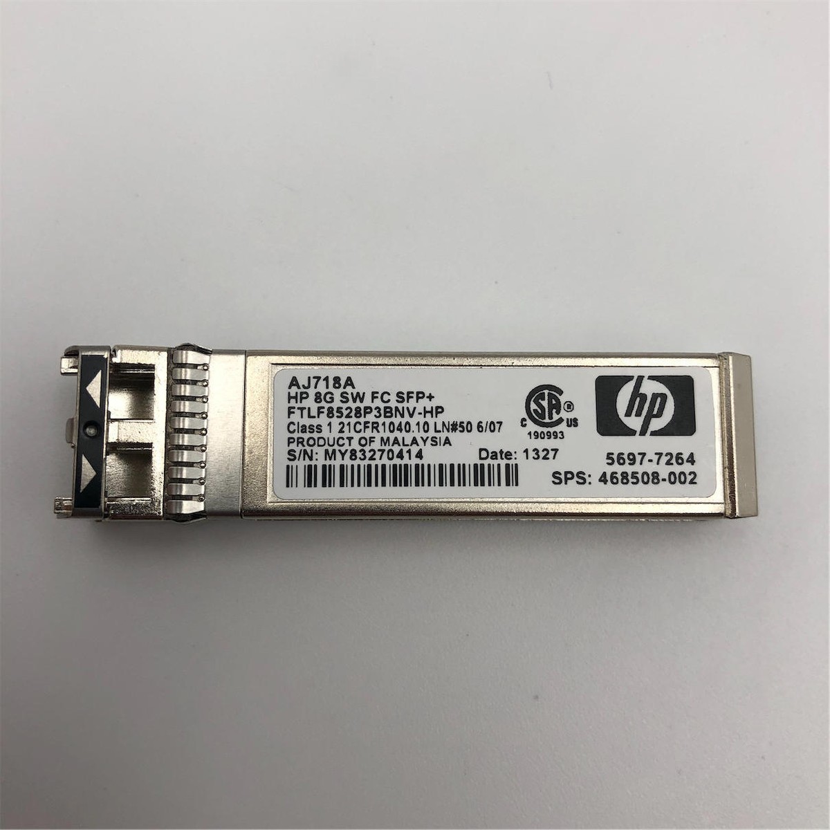 HP 8GB SHORT WAVE FC SFP+ 468508-002
