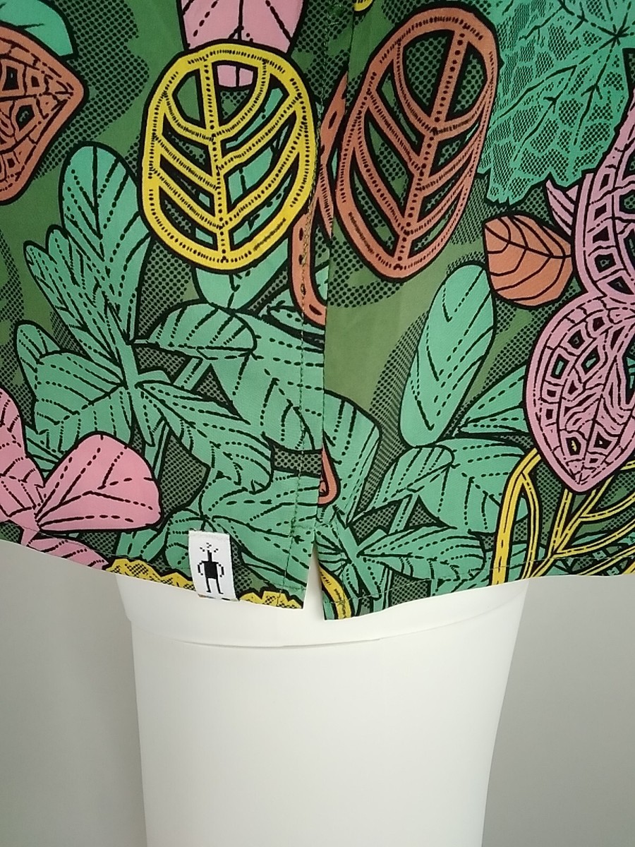 売れ筋商品|||スマートウール カットソー トップス レディース Everyday Short-Sleeve Shirt - Women's Fern Green Aloha Forest Smartwool Women Everyday Short Sleeve Button Down Fern Green