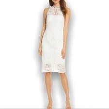 Eliza J Illusion Lace Cocktail Dress Sheer Elements Size 6