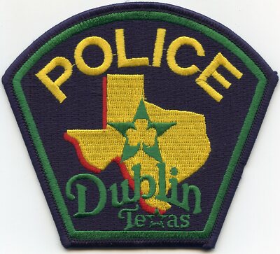 DUBLIN TEXAS TX POLICE PATCH